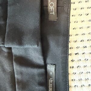 LOFT Black Julie Skinny Dress Pants